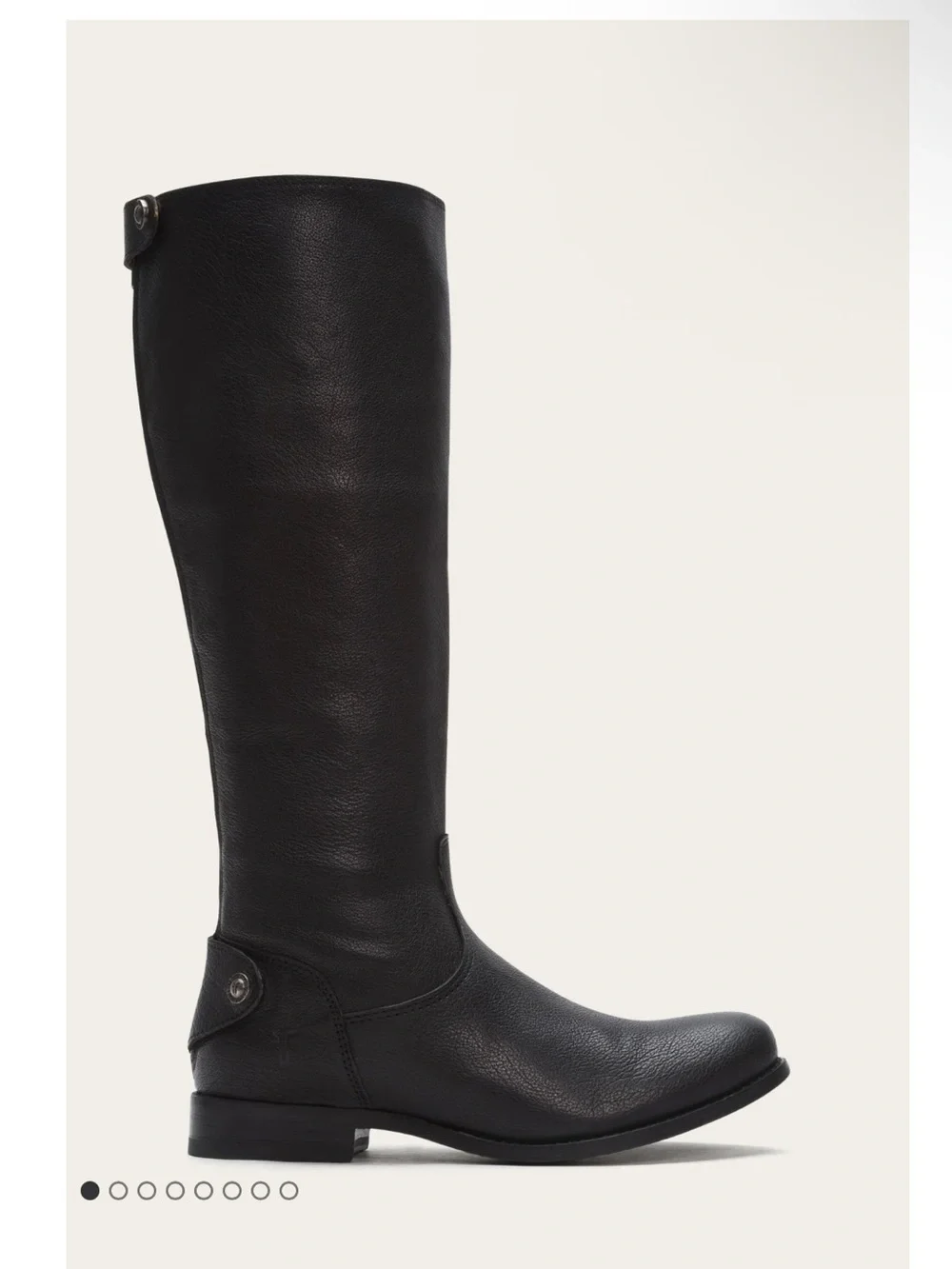 Frye Black Melissa Button Back Zip Boots with Side Buckle 6.5